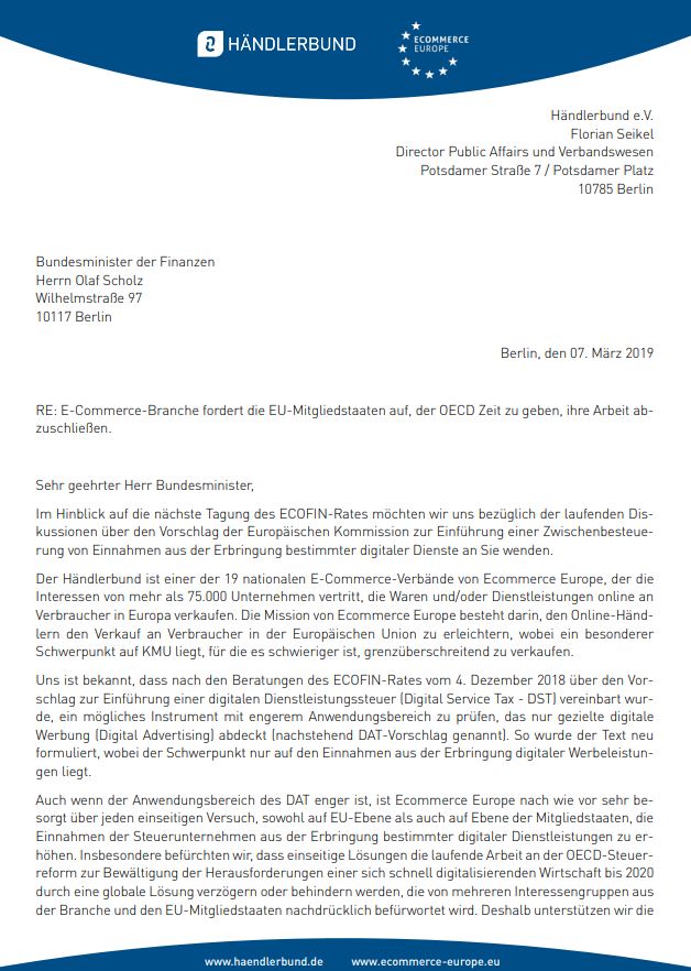 Offener Brief zur Tagung des ECONFIN-Rates