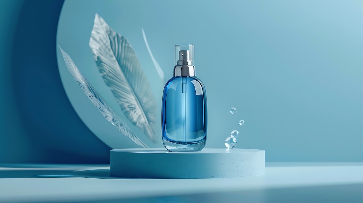 produktfoto-flasche-blaues-parfum