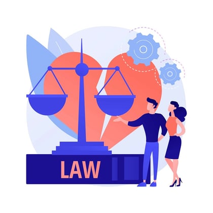 gebrochenes-herz-mit-waage-zwei-mesnschen-und-schriftzug-law