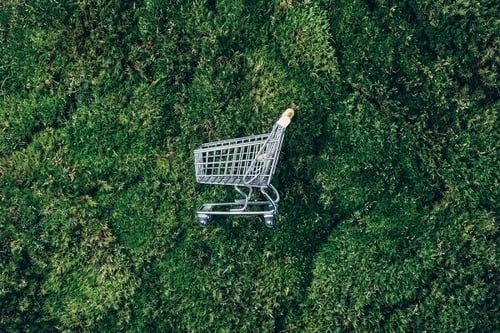 nachhaltiges-verkaufen-grüner-einkaufswagen