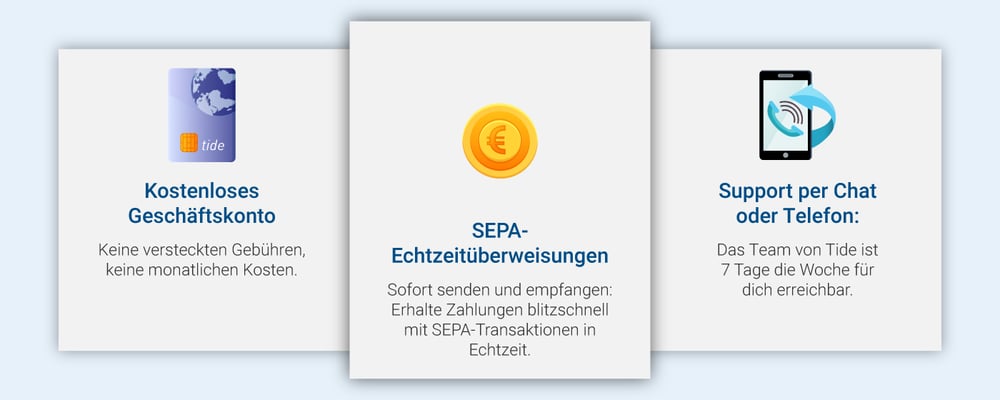 Vorteile deines Online-Geschäftskontos bei Tide