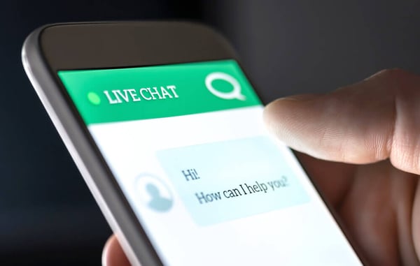 Smartphone Chat Verkäufer Käufer