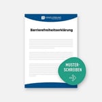 Barrierefreiheitserklärung für Webseiten & Online-Shops