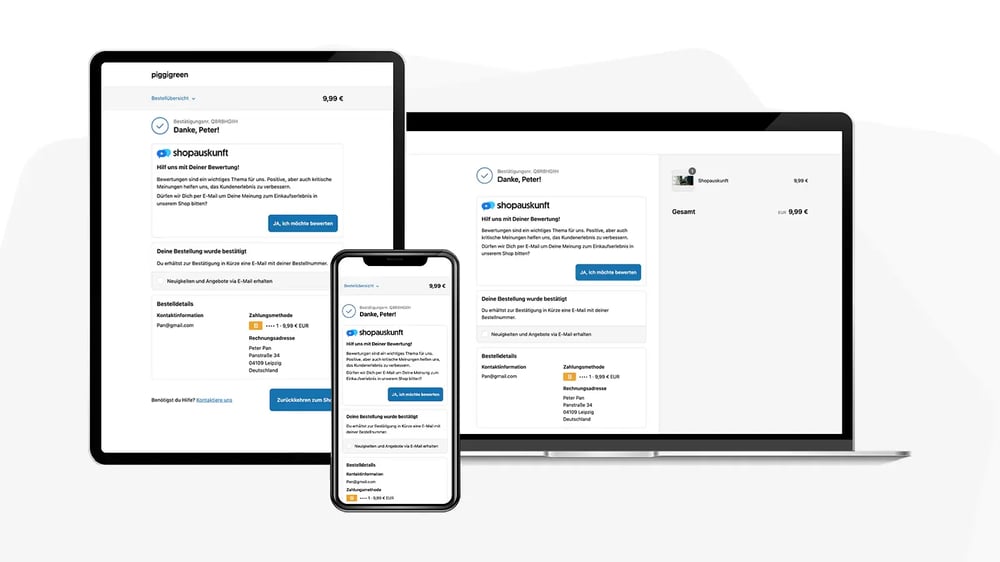 Shopify checkout Shopauskunft Integration