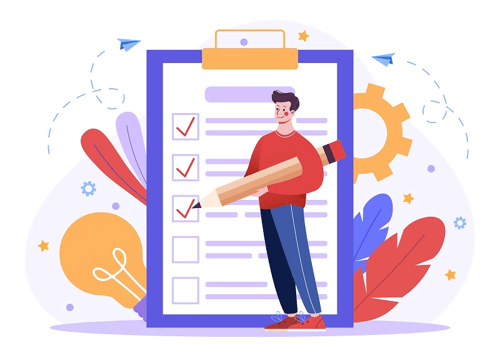 checkliste-person-mit-bleistift