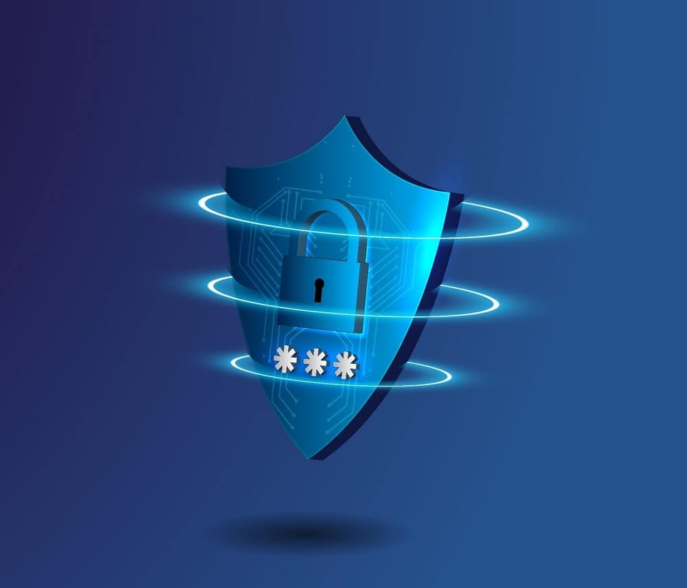 Datenschutz – Schild mit Schloss