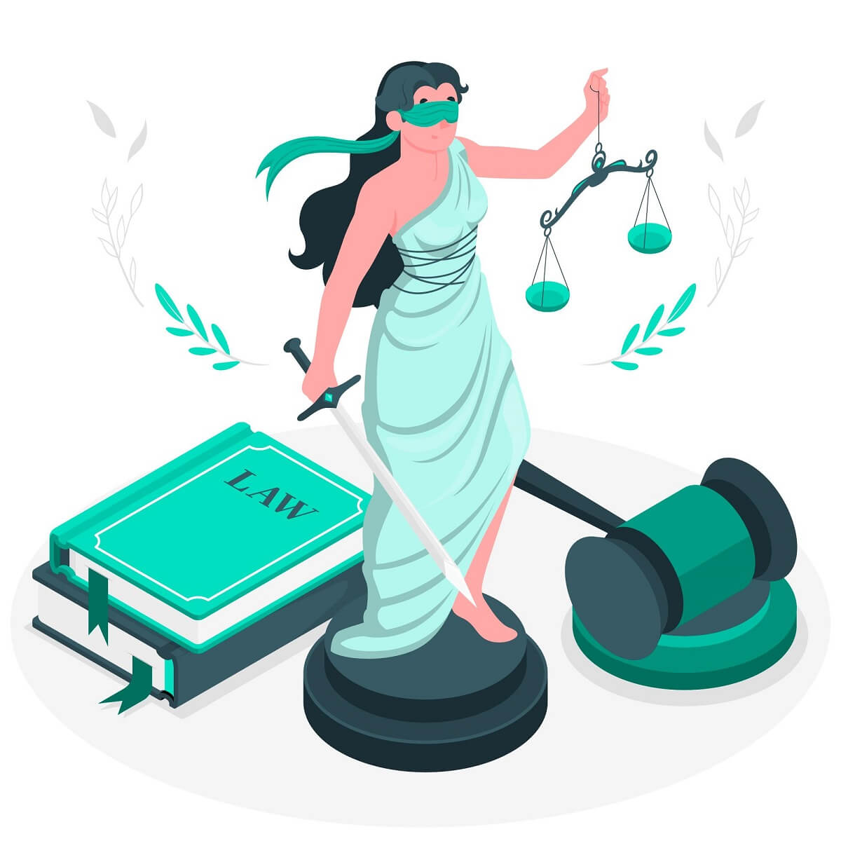 justitia-mit-richterhammer-und-buechern